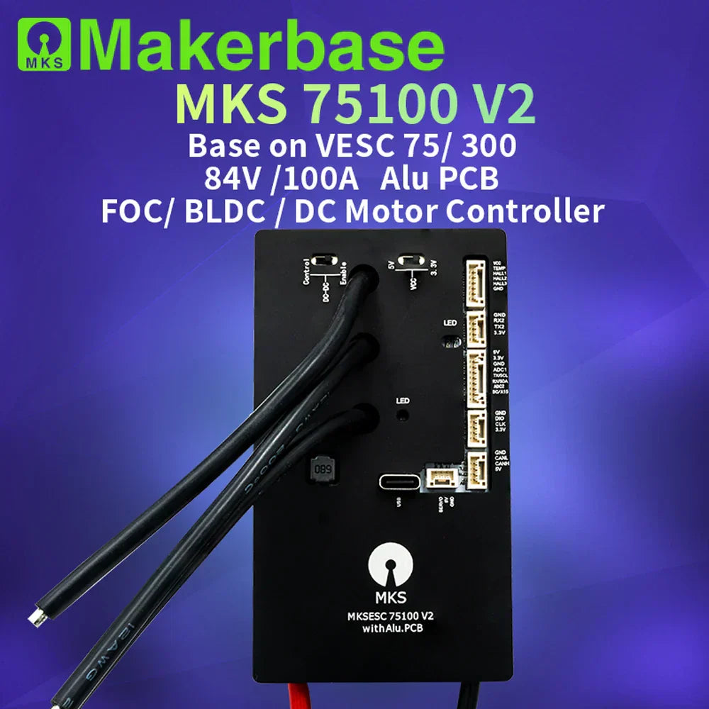 VESC : Makerbase 75100 V2 Top Performing Controller for EVs!