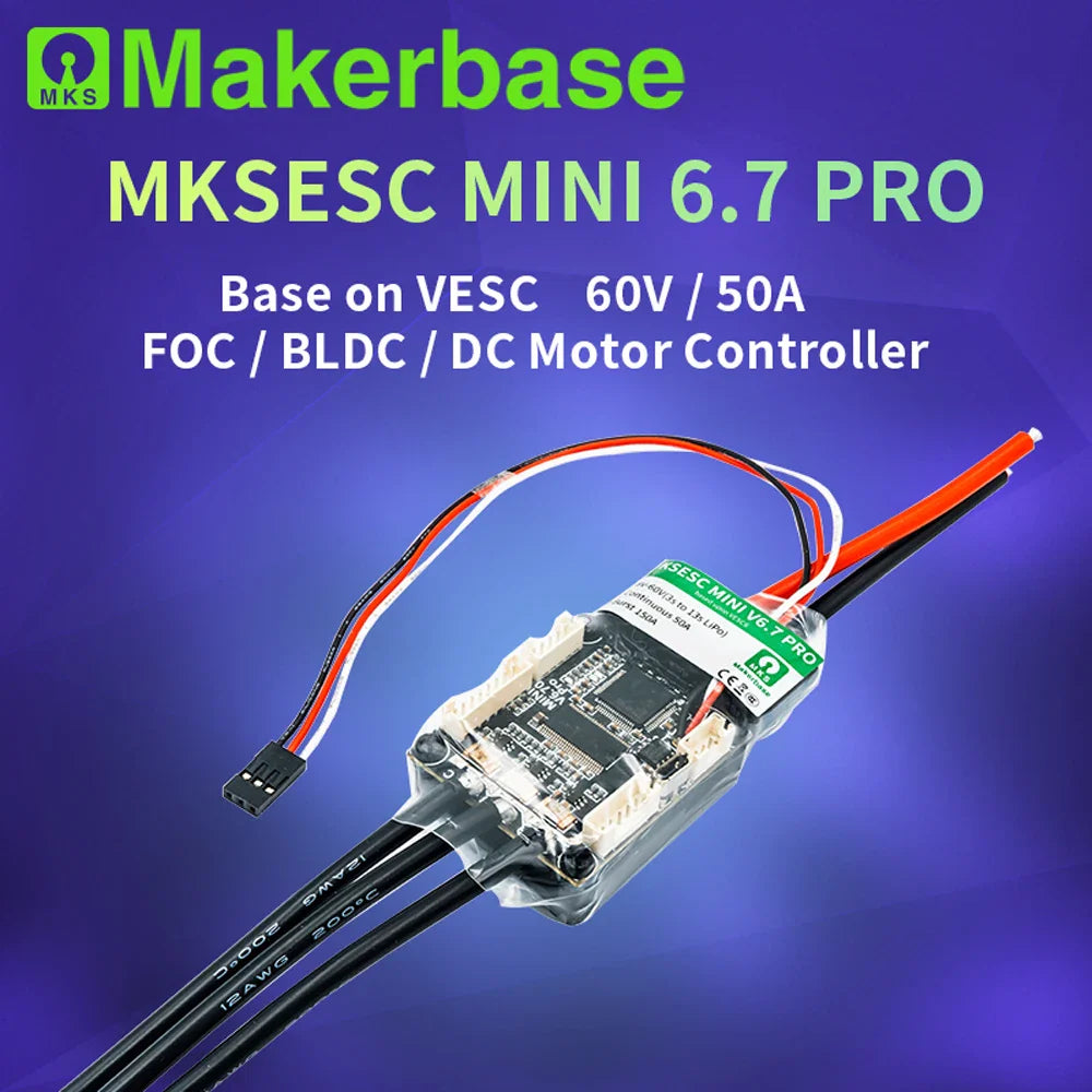 VESC : Makerbase Mini 6.7 Top Performing Controller for EVs!