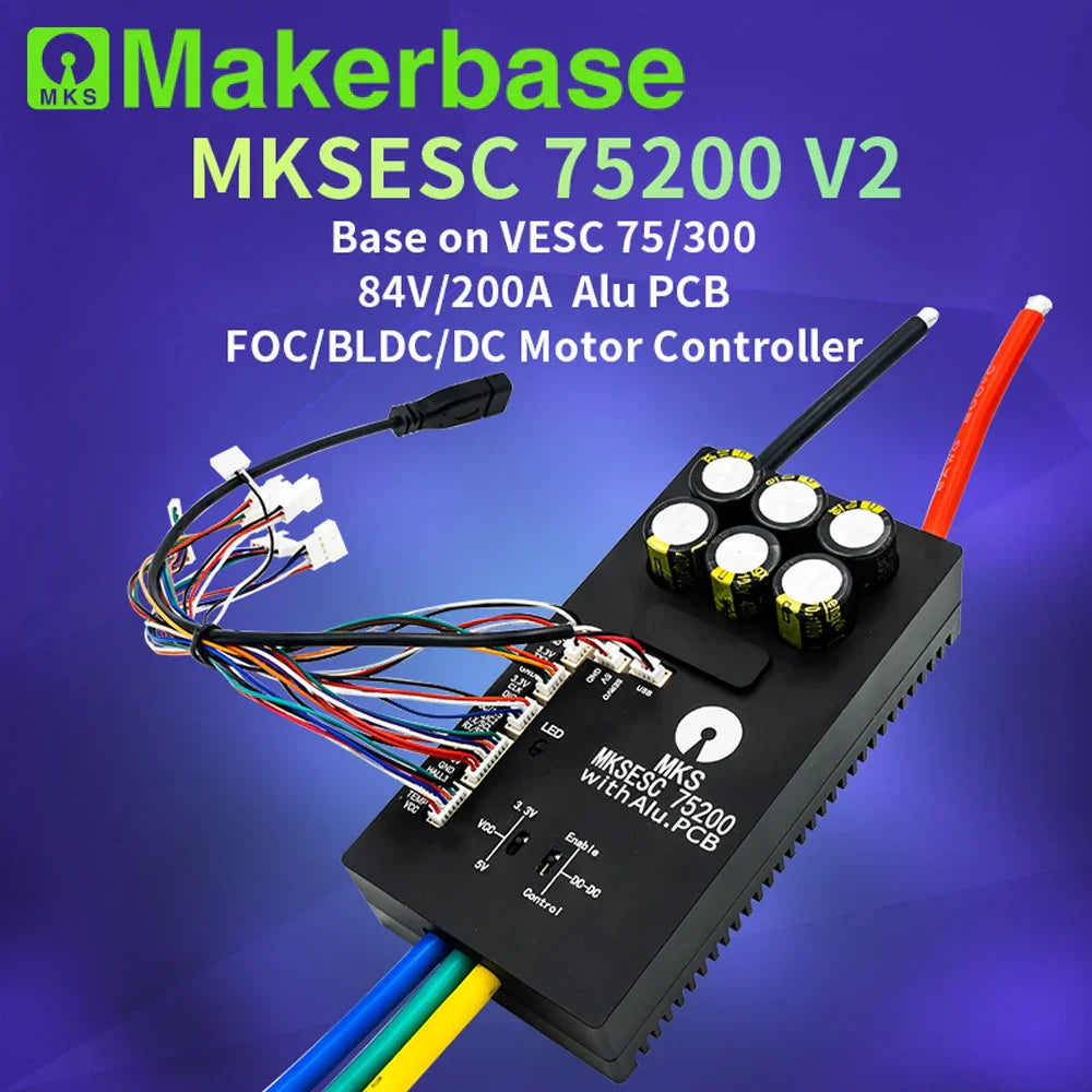VESC : Makerbase 75200 V2 Top Performing Controller for Electric Vehicles