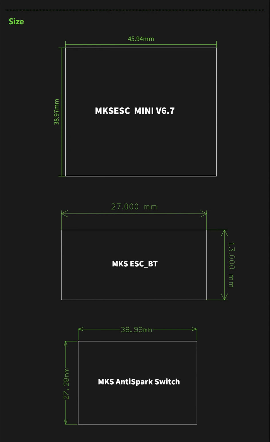 Makerbase VESC MINI 6.7 Based on VESC 6.6