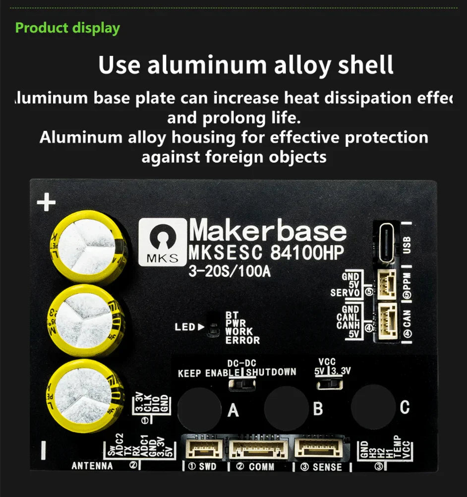 VESC : Makerbase 84100HP Top Performing Controller for EVs!