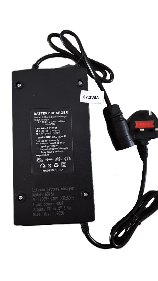 Sur-Ron Light Bee 60V (67.2V) 5A Battery Charger (Premium Cell-Saver Edition)
